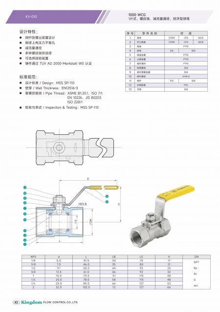 KV-010产品细节