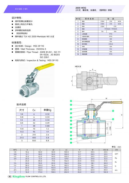 KV-020产品细节
