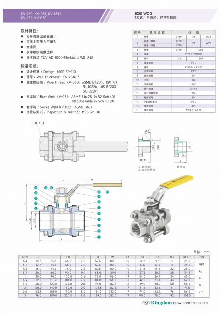 KV-030产品细节