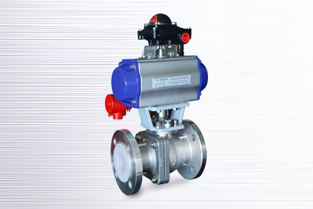 KV-N44G，KV-N44K-F1，KV-N441 - GB PN10-16/DIN PN16/ASME Class 150 ，2-PC衬氟球阀法兰端，全通径: