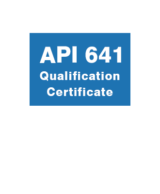 API 641 Qualification Certificate Achieved