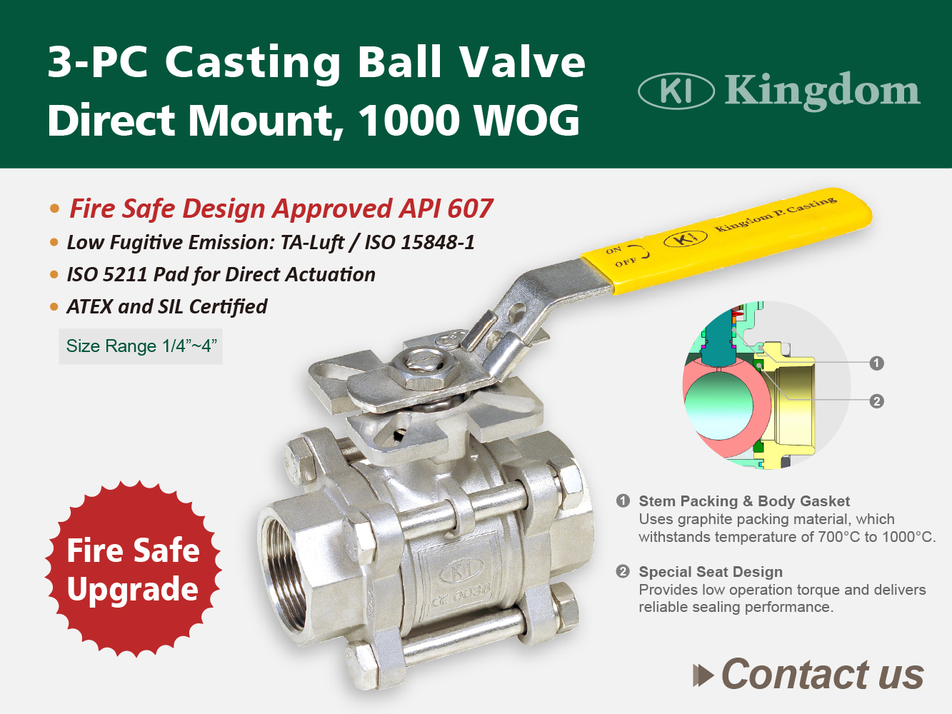 Introducing Our New Fire Safe Ball Valve